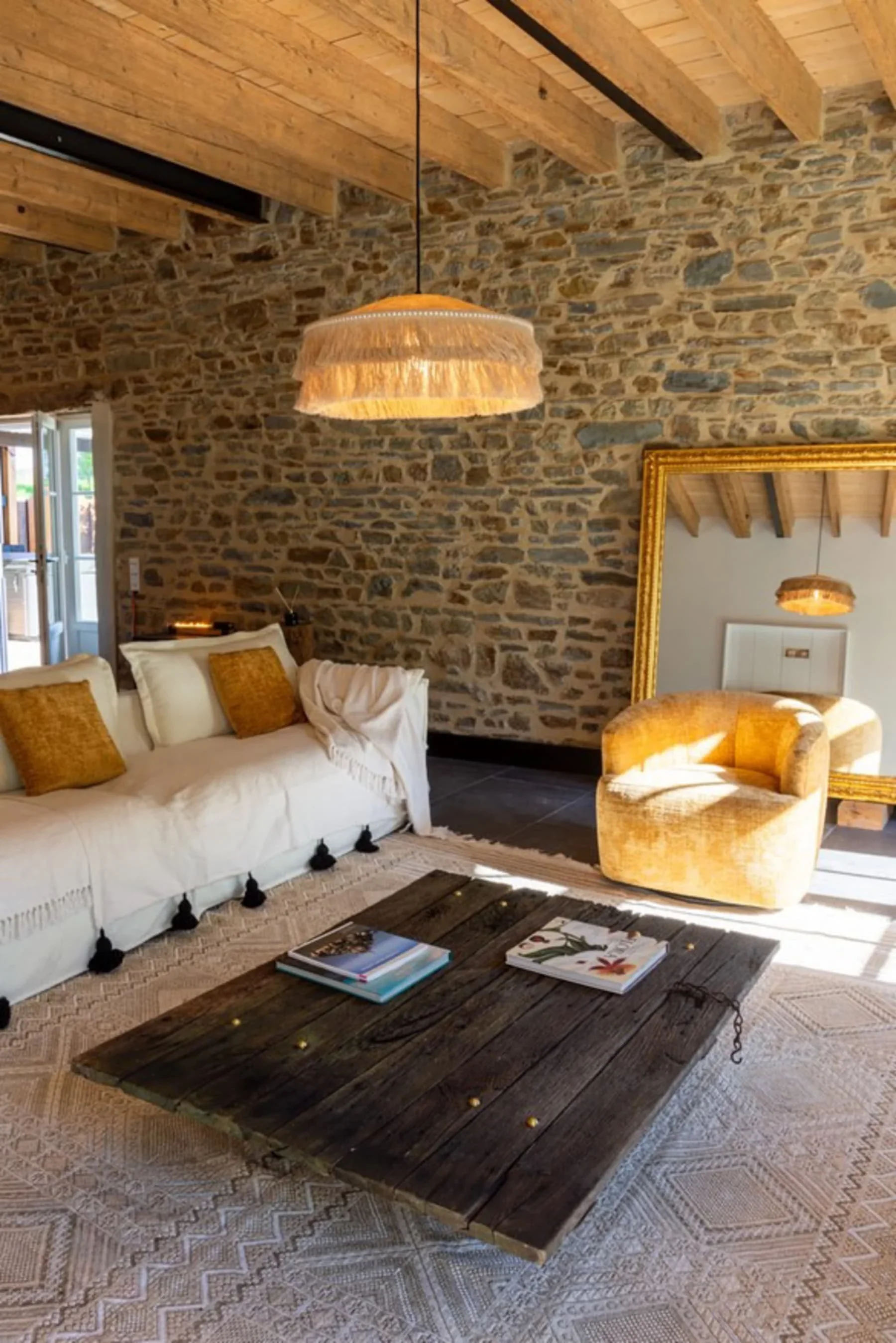 Ambiance intérieure des Hirondelles au Domaine du Tertre Ychot